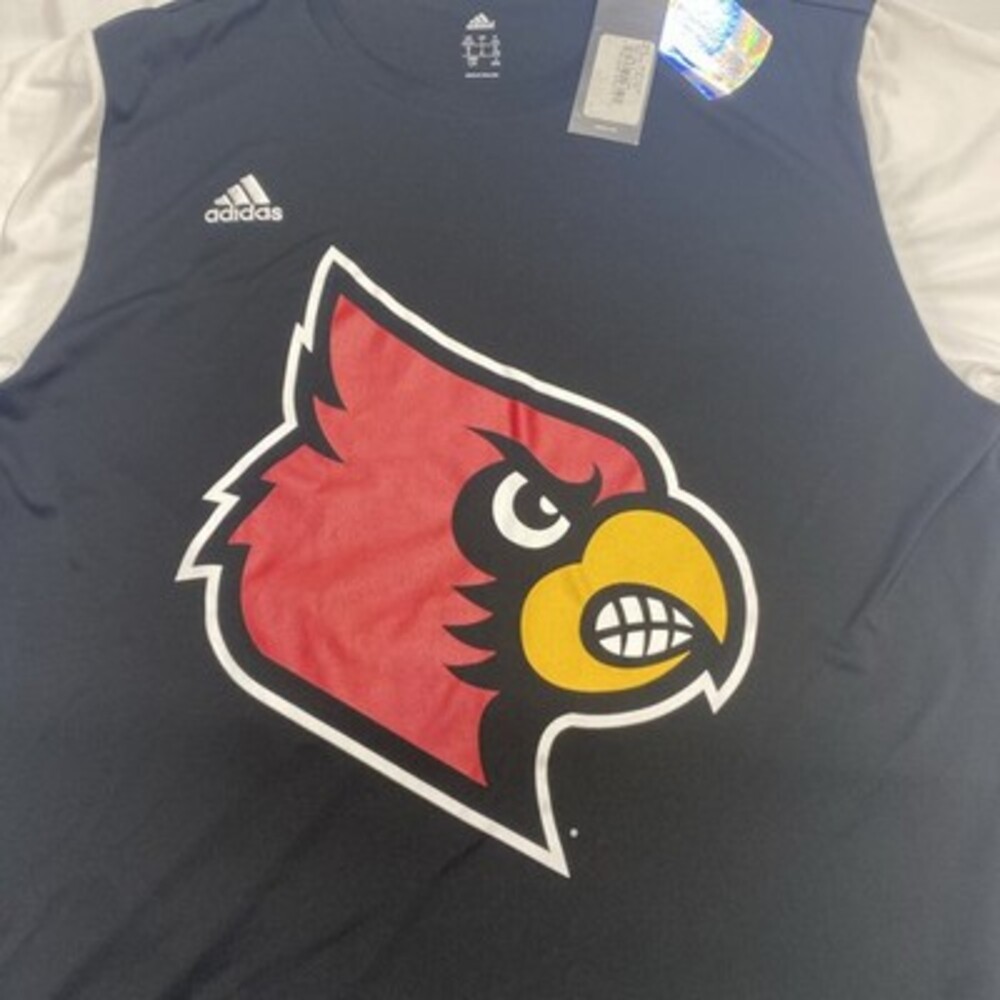 NWT Adidas Louisville Cardinals Black short sleeve Shirt Size Large! Brand new! - Picture 5 of 8